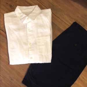 NEVER WORN GAP linen button down
